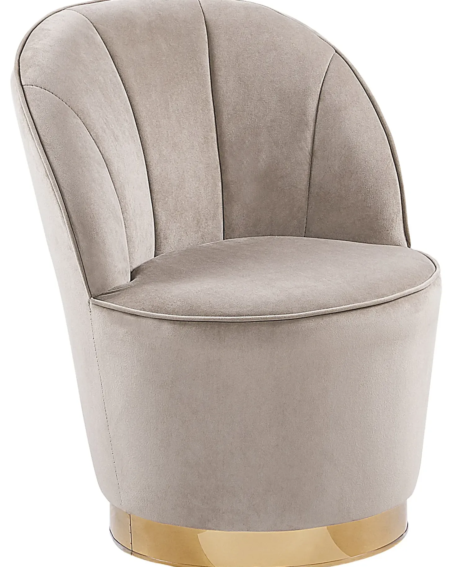 Lænestol ALBY Velour Lys Beige