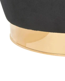Lænestol ALBY Velour Sort