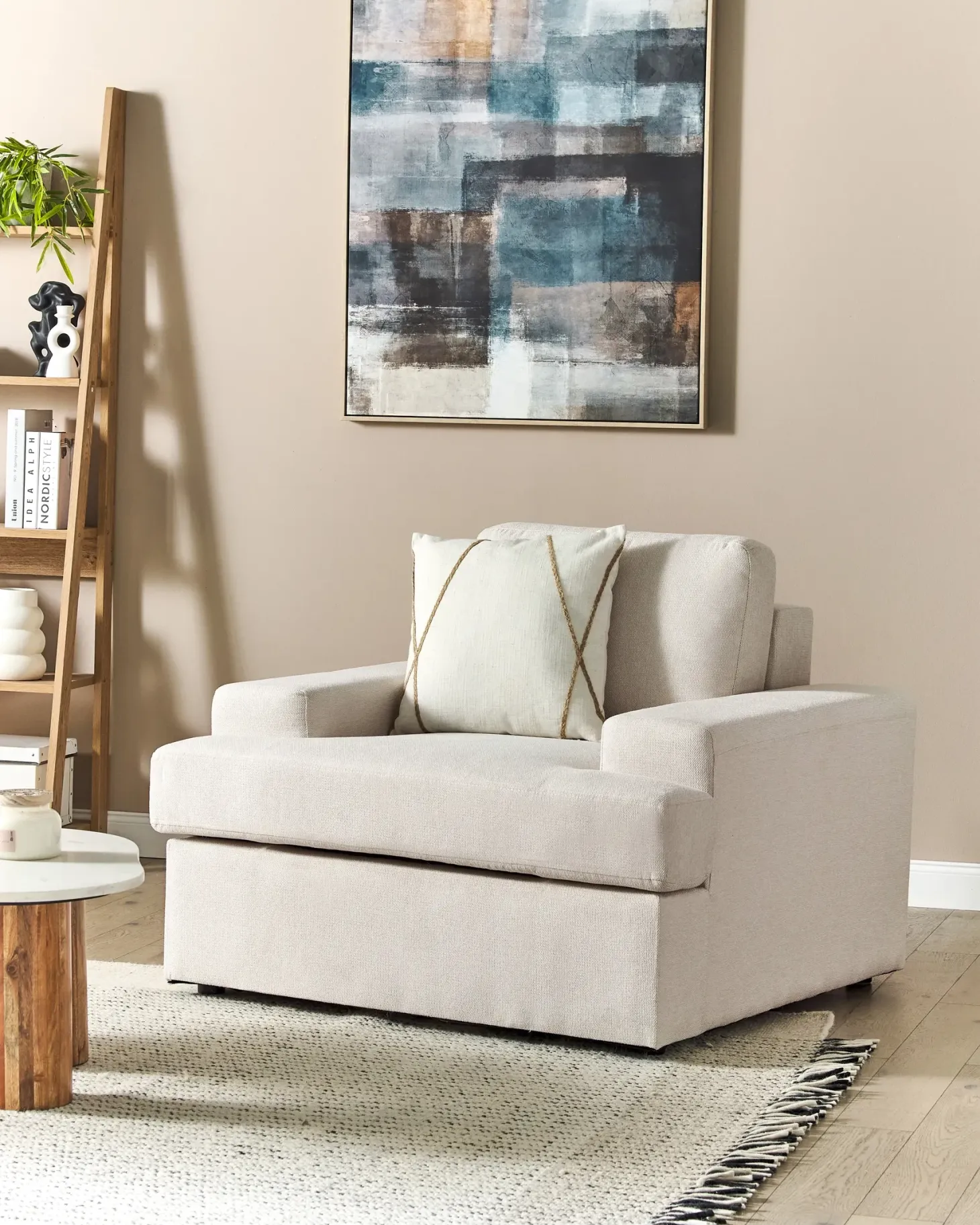 Lænestol ALLA Lys Beige