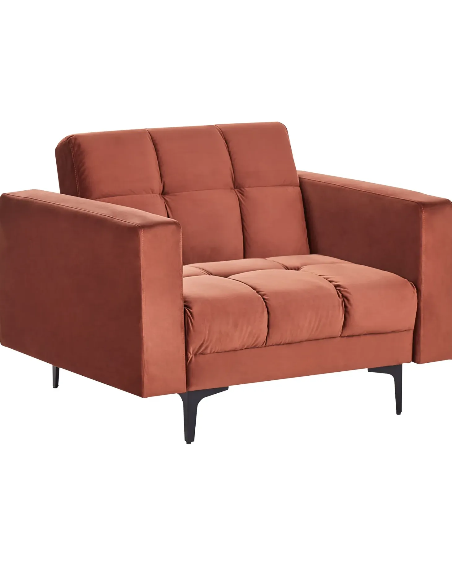 Lænestol ALNES Velour Murstensrød
