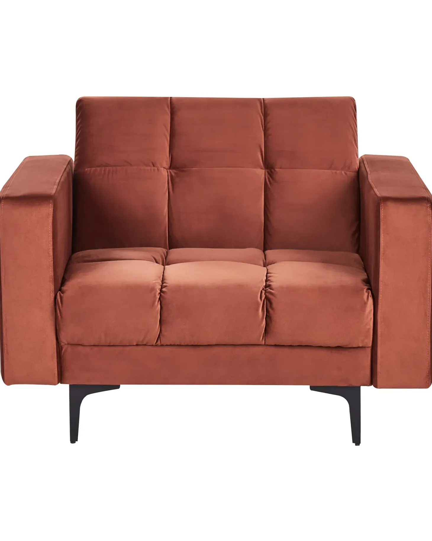 Lænestol ALNES Velour Murstensrød