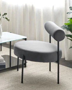 Lænestol ALPHA Velour Grå