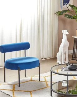 Lænestol ALPHA Velour Navy Blå
