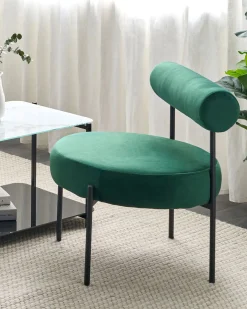 Lænestol ALPHA Velour Smaragdgrøn