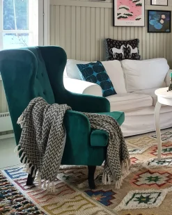 Lænestol ALTA Velour Mørkegrøn