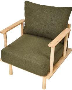 Lænestol ASKER Boucle Mørkegrøn