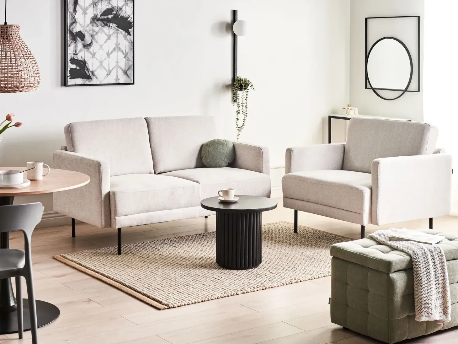 Lænestol BREDA Lys Beige