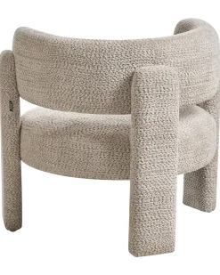 Lænestol BUREA Chenille Lys Beige