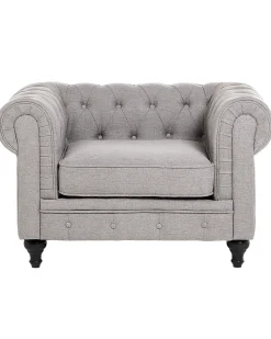 Lænestol CHESTERFIELD Lysegrå