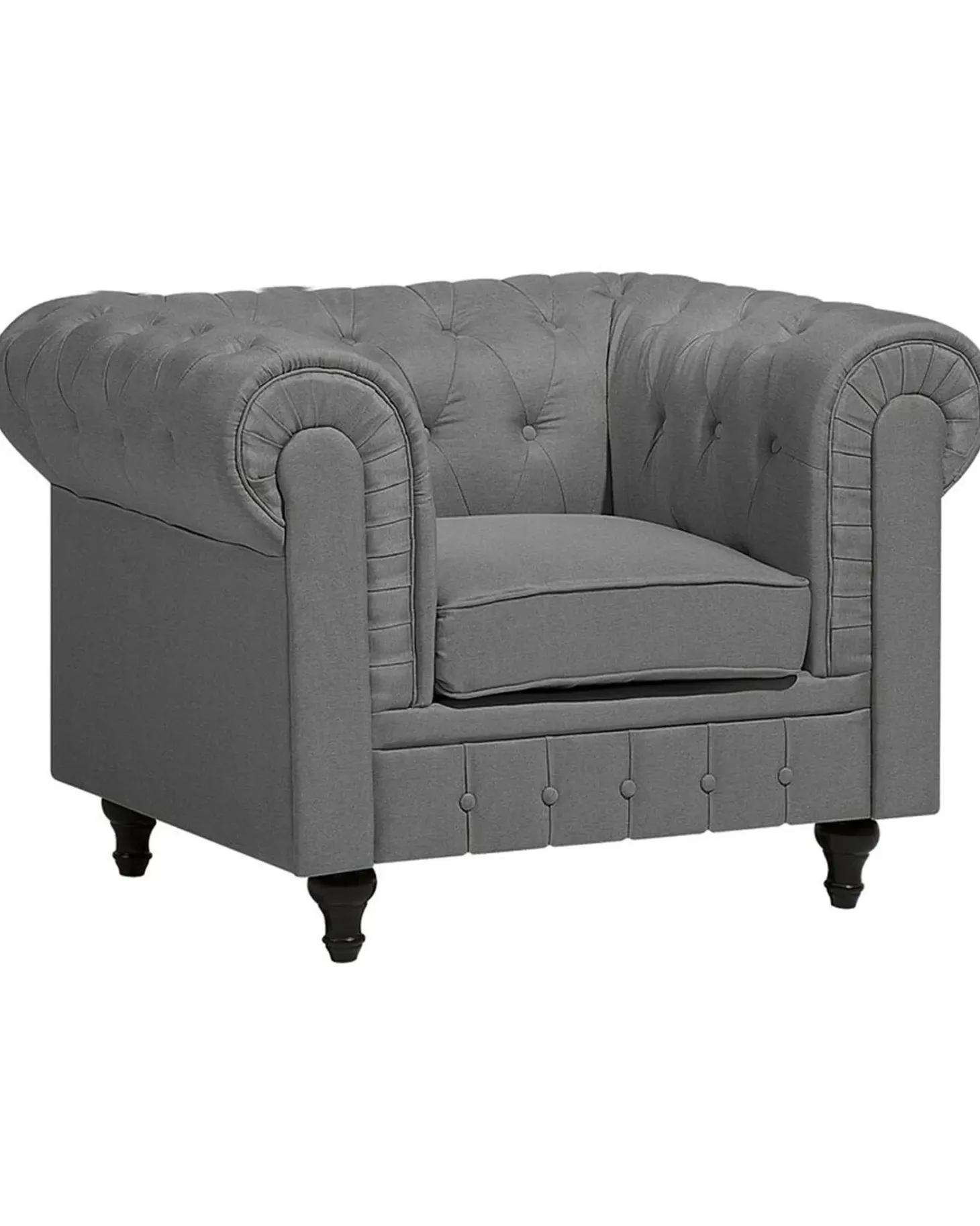 Lænestol CHESTERFIELD Lysegrå