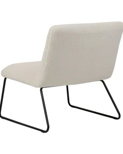 Lænestol COTULLA Boucle Hvid