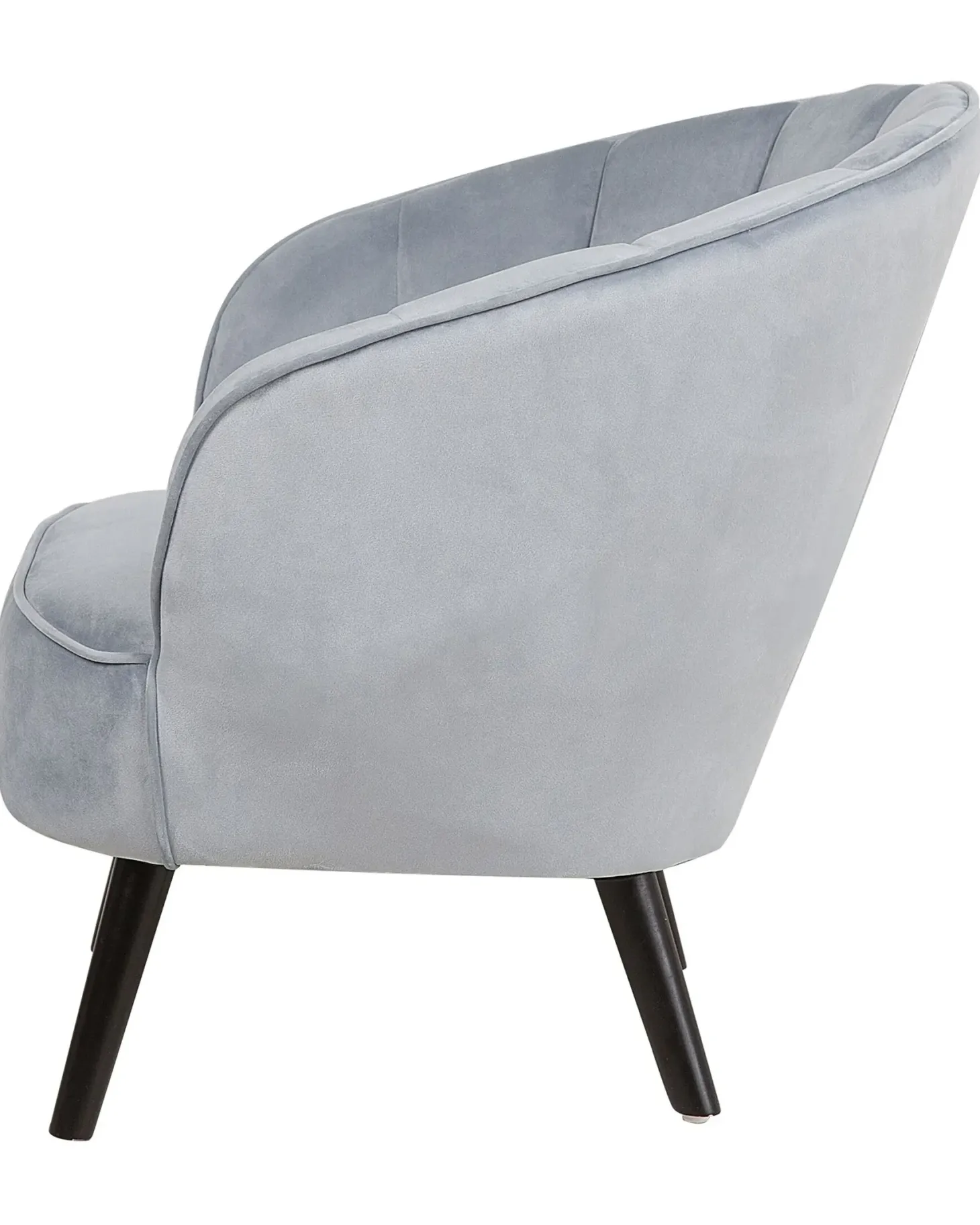 Lænestol DALA Velour Lysegrå