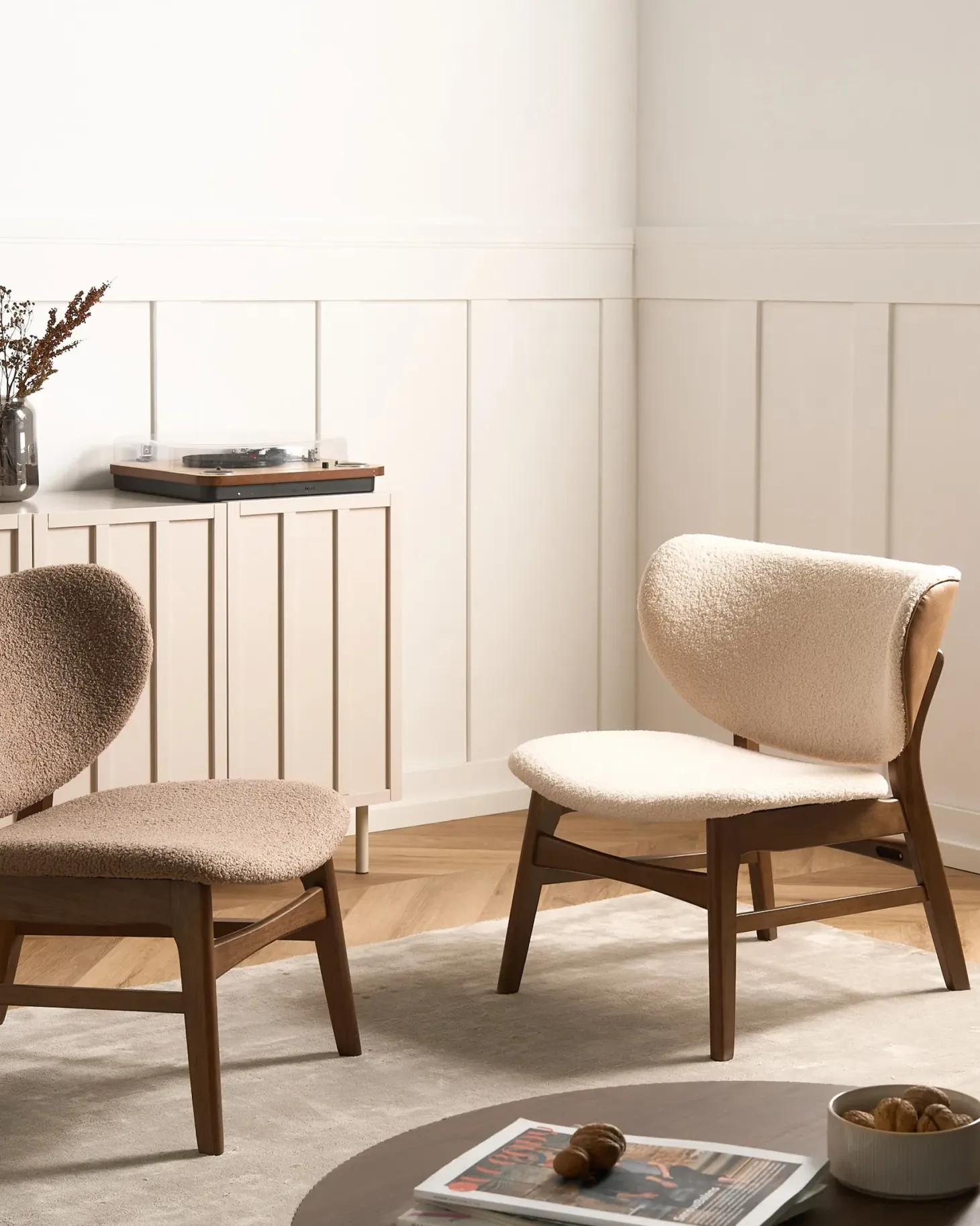 Lænestol DAY Boucle Brun/lys beige