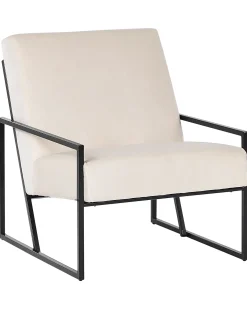 Lænestol DELARY Velour Lys Beige