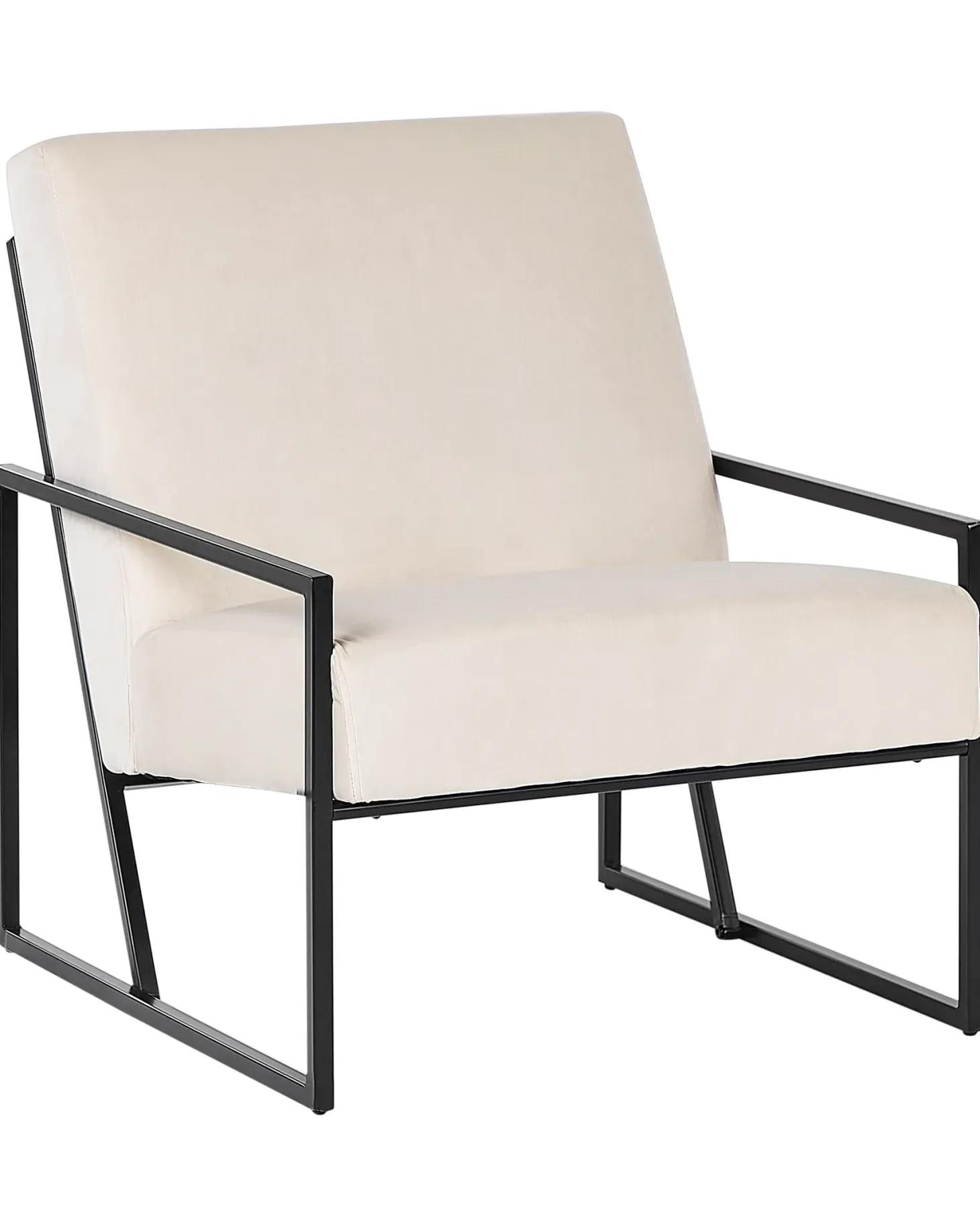 Lænestol DELARY Velour Lys Beige