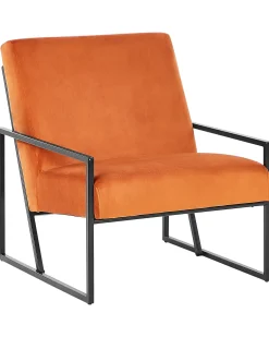 Lænestol DELARY Velour Orange