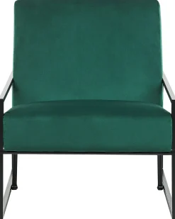 Lænestol DELARY Velour Smaragdgrøn