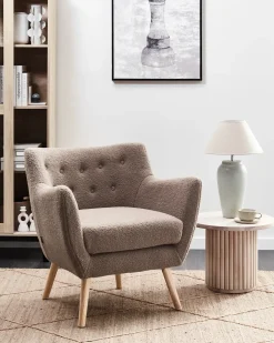 Lænestol DRAMMEN Boucle Brun