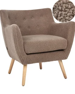 Lænestol DRAMMEN Boucle Brun