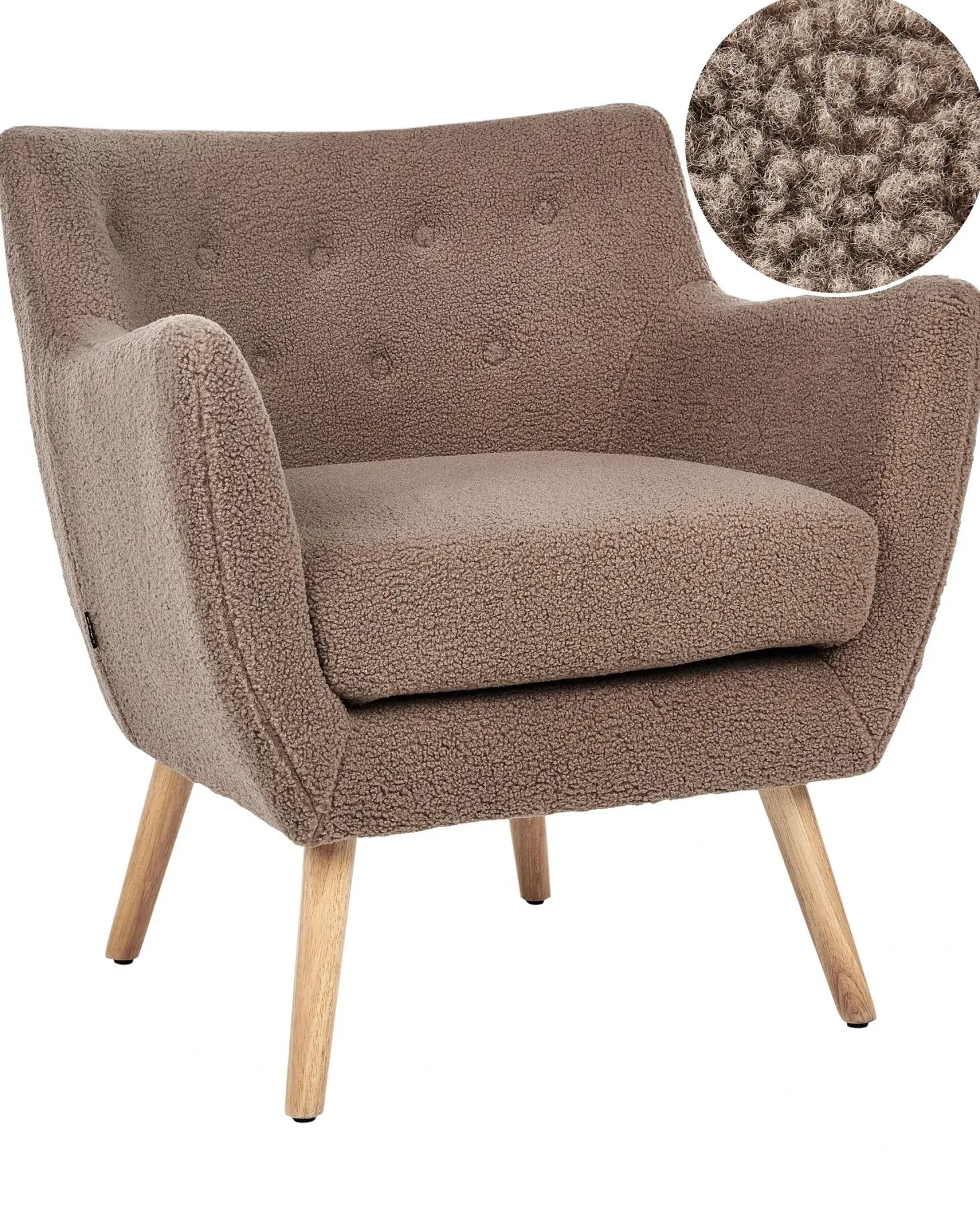 Lænestol DRAMMEN Boucle Brun