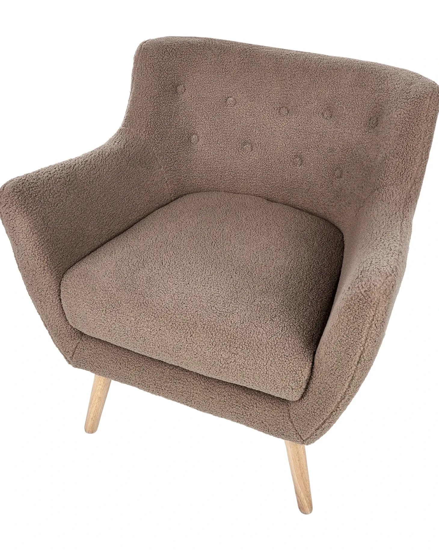 Lænestol DRAMMEN Boucle Brun