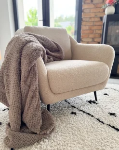 Lænestol EIBY Boucle Beige
