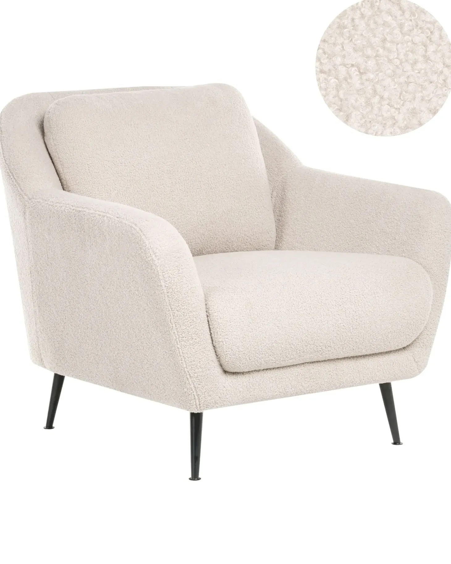 Lænestol EIBY Boucle Beige