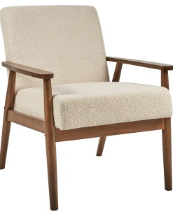 Lænestol ESRUM Boucle Mørkebrun/beige
