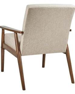 Lænestol ESRUM Mørkebrun/beige