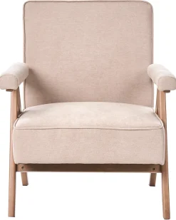 Lænestol EVJE Kunstlinned Beige