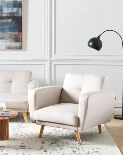Lænestol FLORLI Lys Beige