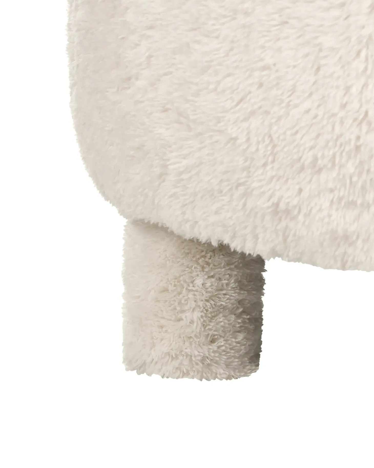 Lænestol HAMINA Kunstig pels Lys Beige