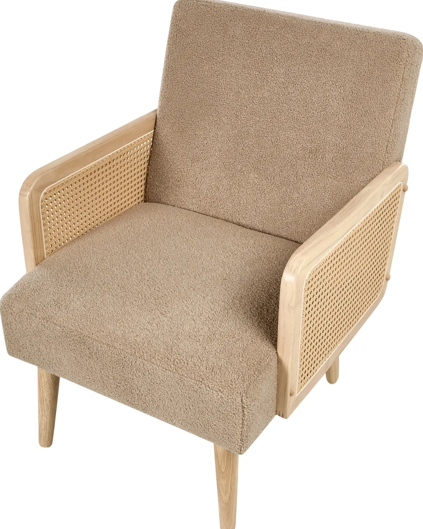 Lænestol HOJBY Boucle Sand Beige