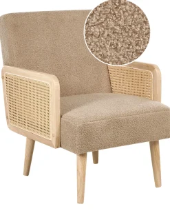 Lænestol HOJBY Boucle Sand Beige