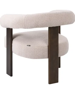 Lænestol ILBRO Boucle Mørkebrun/beige