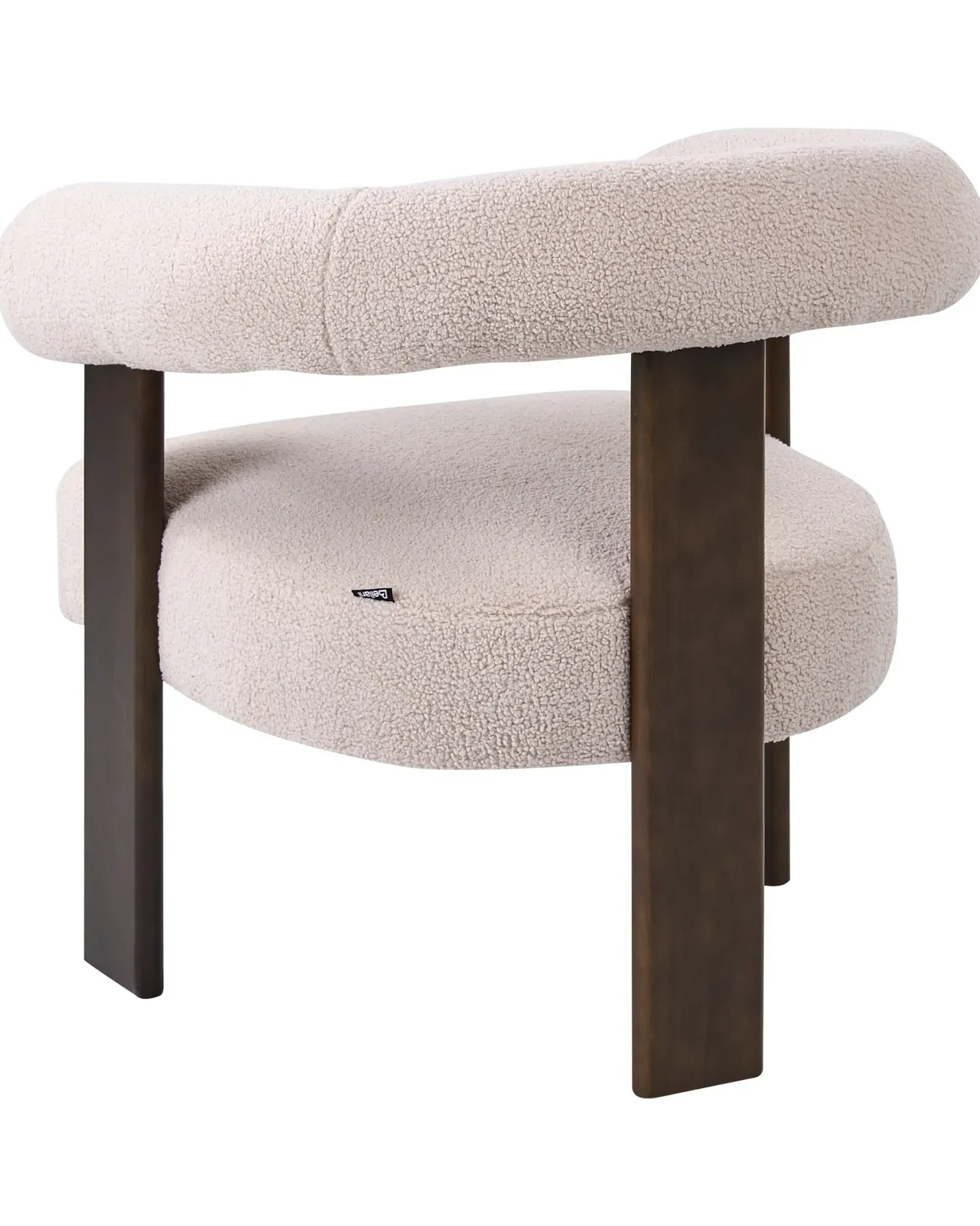 Lænestol ILBRO Boucle Mørkebrun/beige