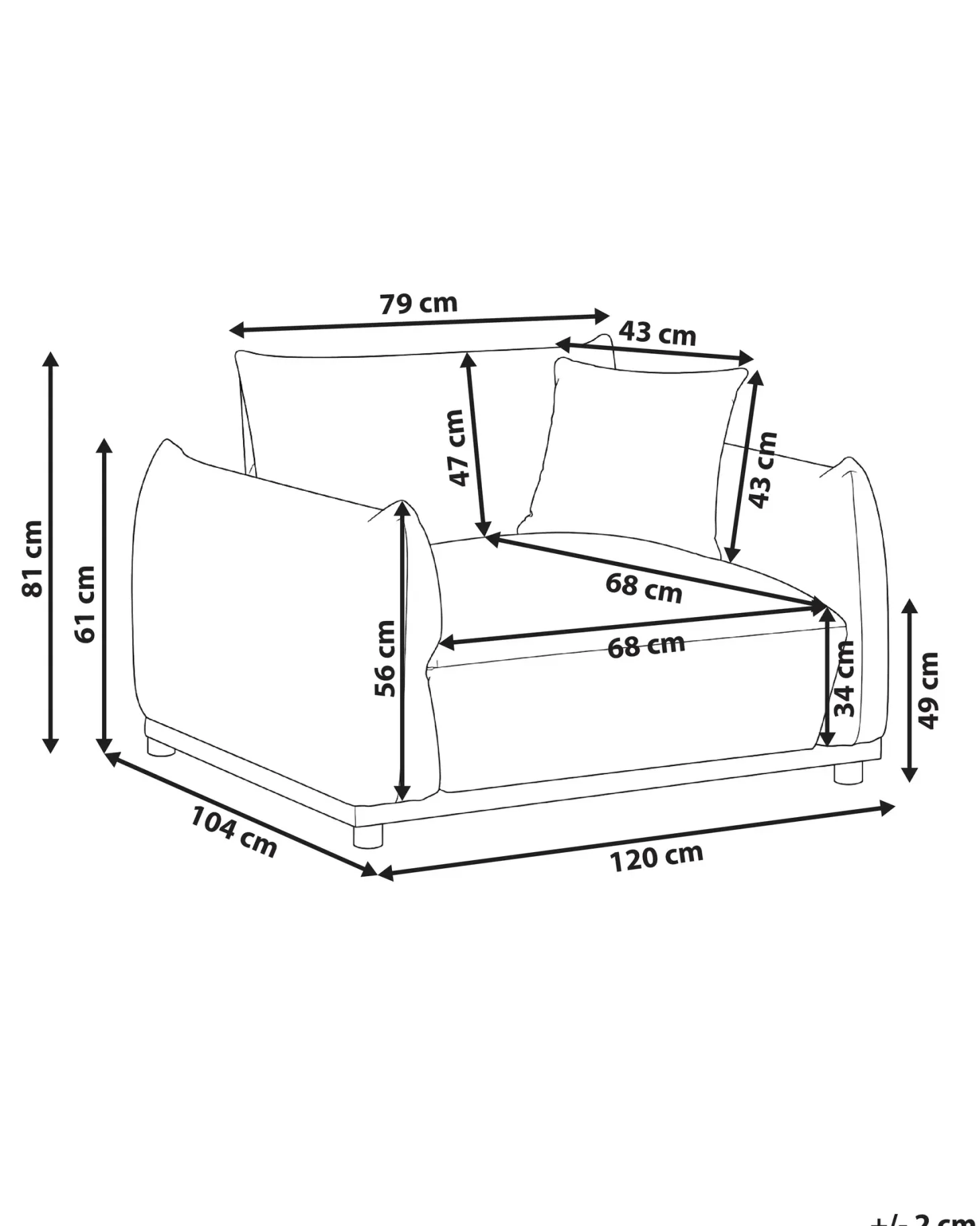 Lænestol JUBEK Beige