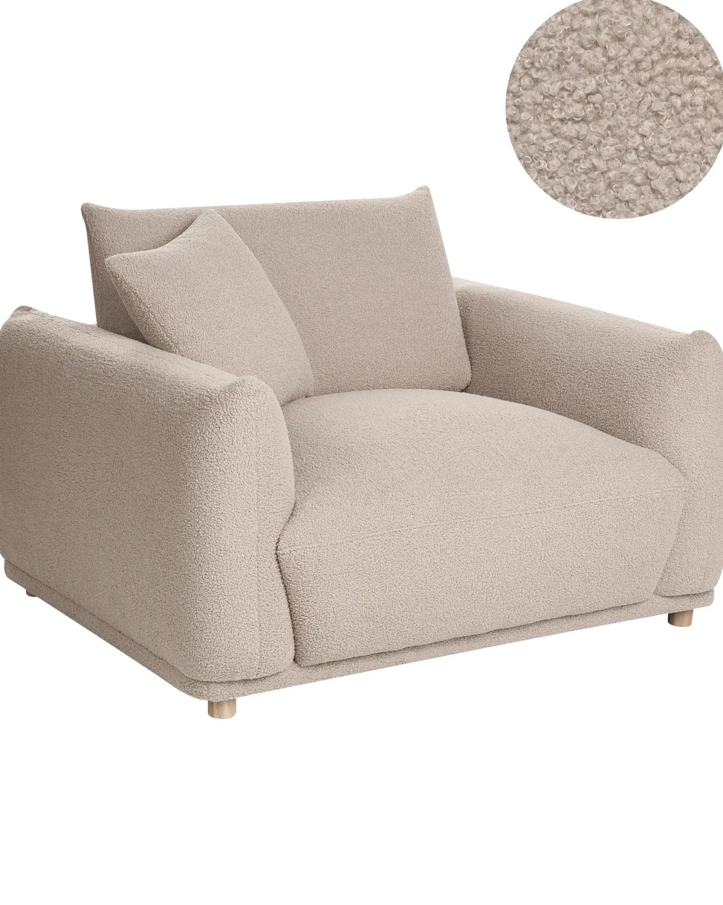 Lænestol JUBEK Boucle Beige