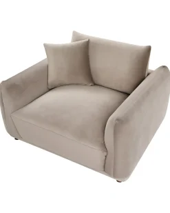 Lænestol JUBEK Velour Brungrå