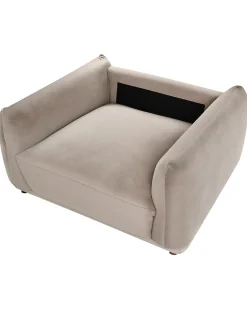 Lænestol JUBEK Velour Brungrå