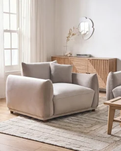 Lænestol JUBEK Velour Brungrå