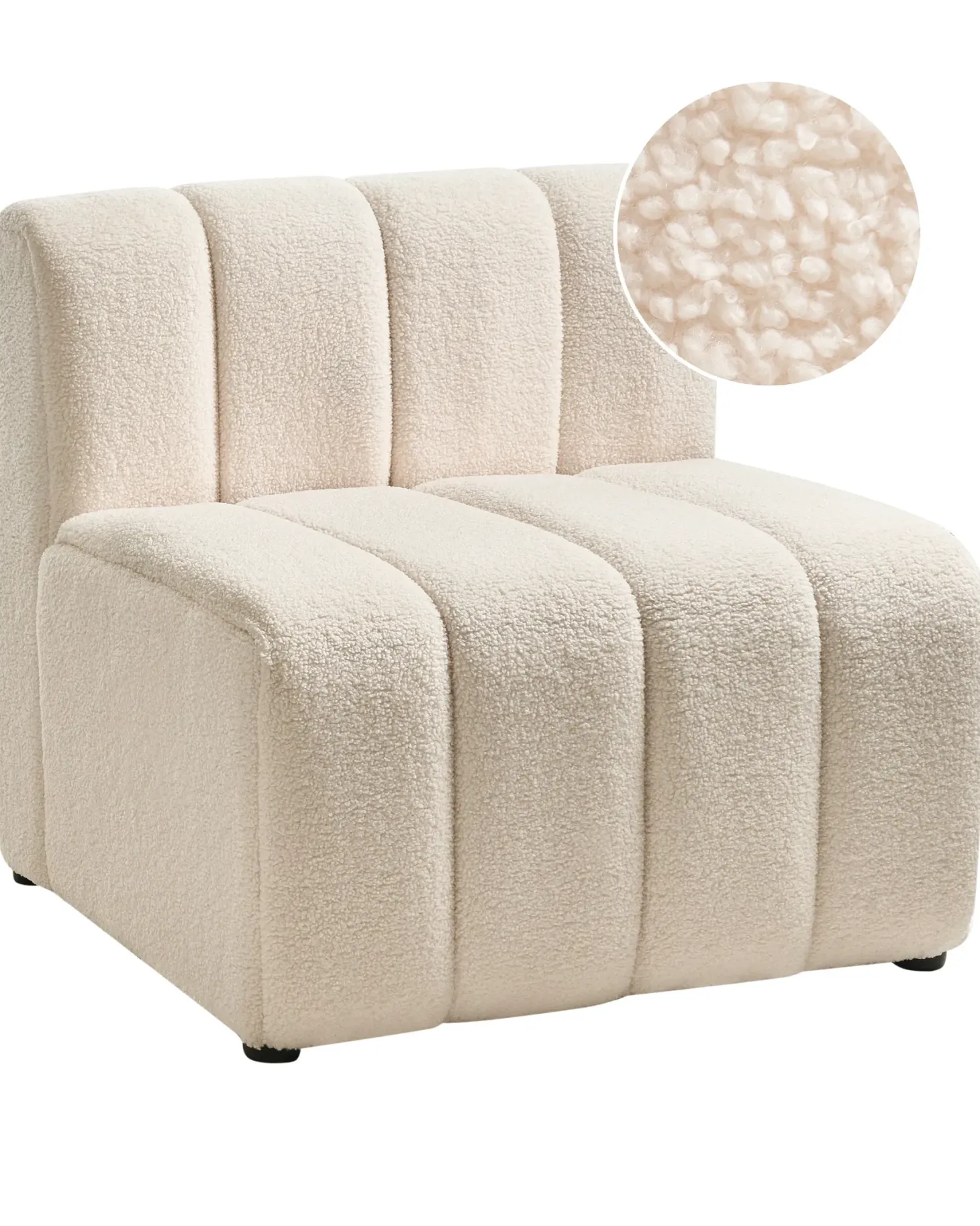Lænestol KAGE Boucle Lys Beige