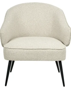 Lænestol KAYLA Boucle Lys Beige