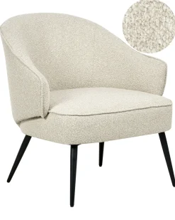 Lænestol KAYLA Boucle Lys Beige