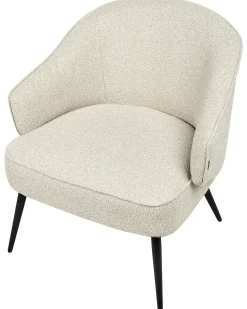 Lænestol KAYLA Boucle Lys Beige