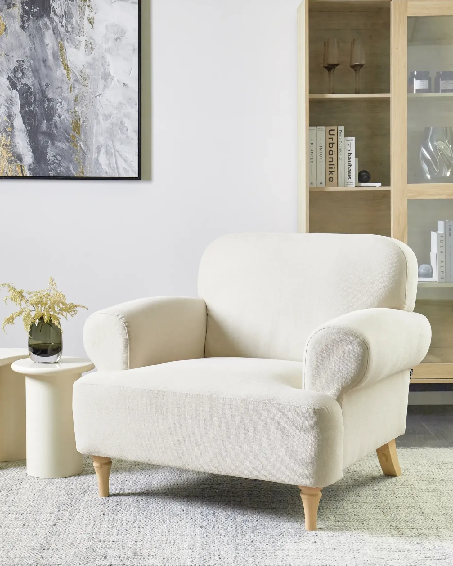 Lænestol KIBERG Lys Beige