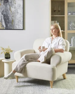 Lænestol KIBERG Lys Beige