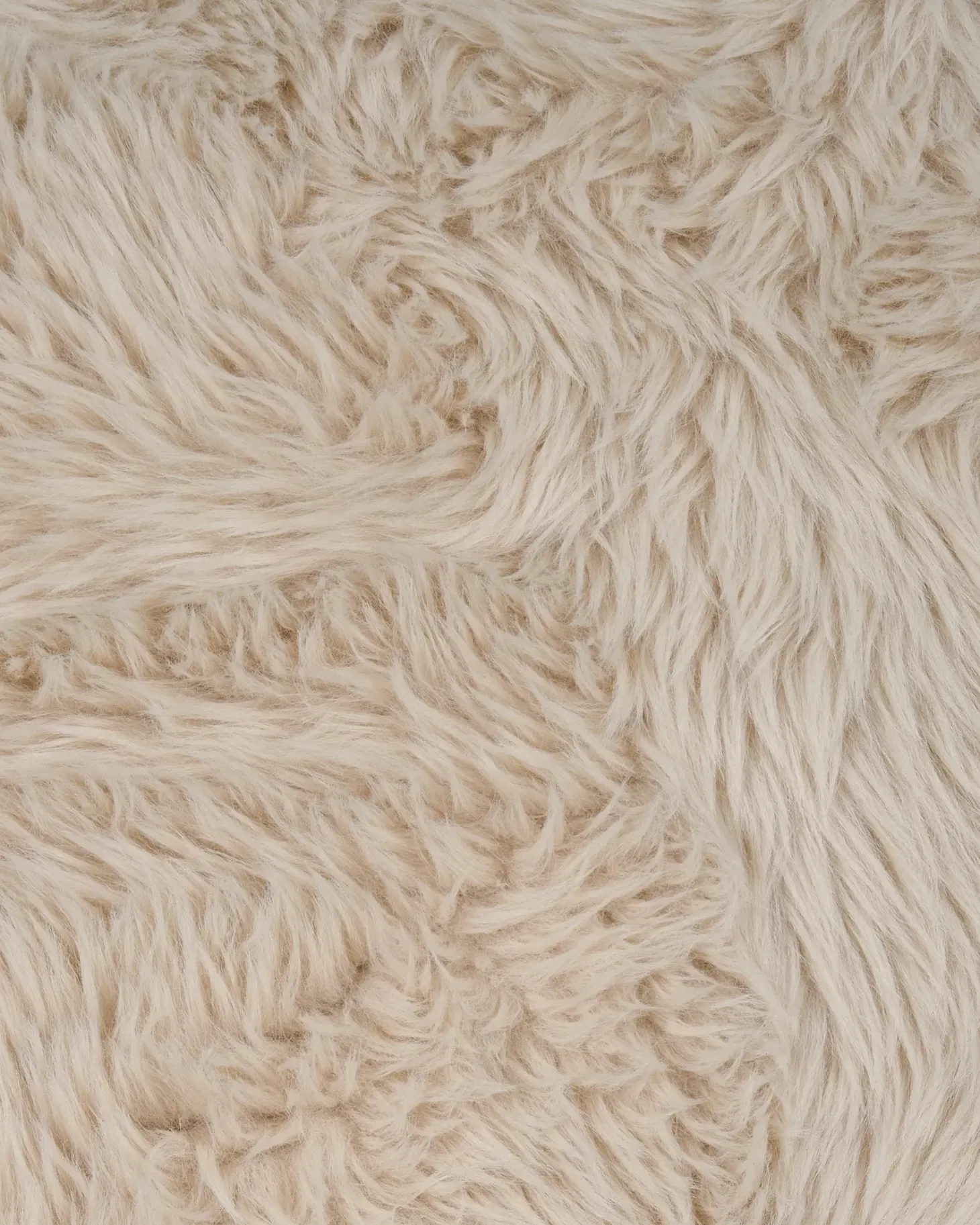 Lænestol KISA Kunstig pels Lys Beige