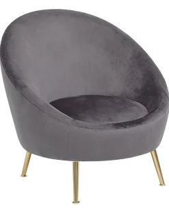 Lænestol LANGA Velour Grå
