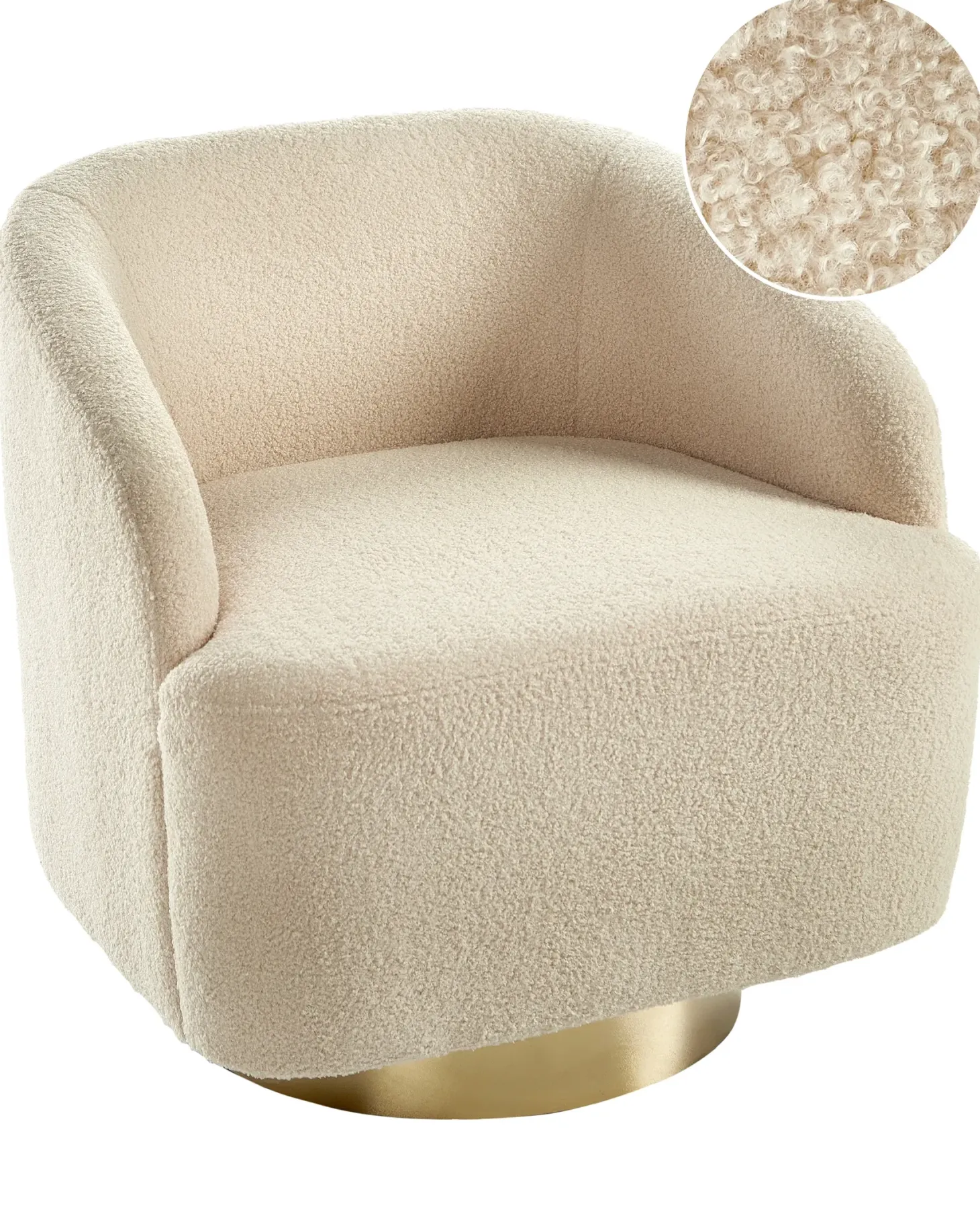 Lænestol LAVIK Boucle Beige